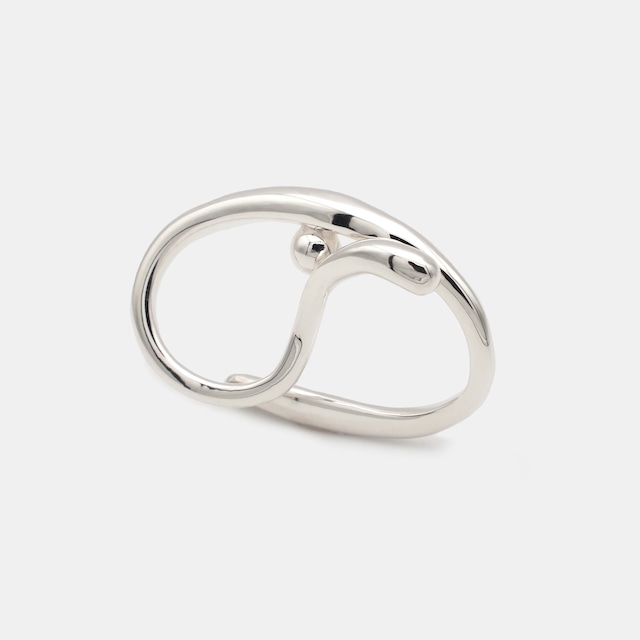 Yin yang wave ring【受注品】