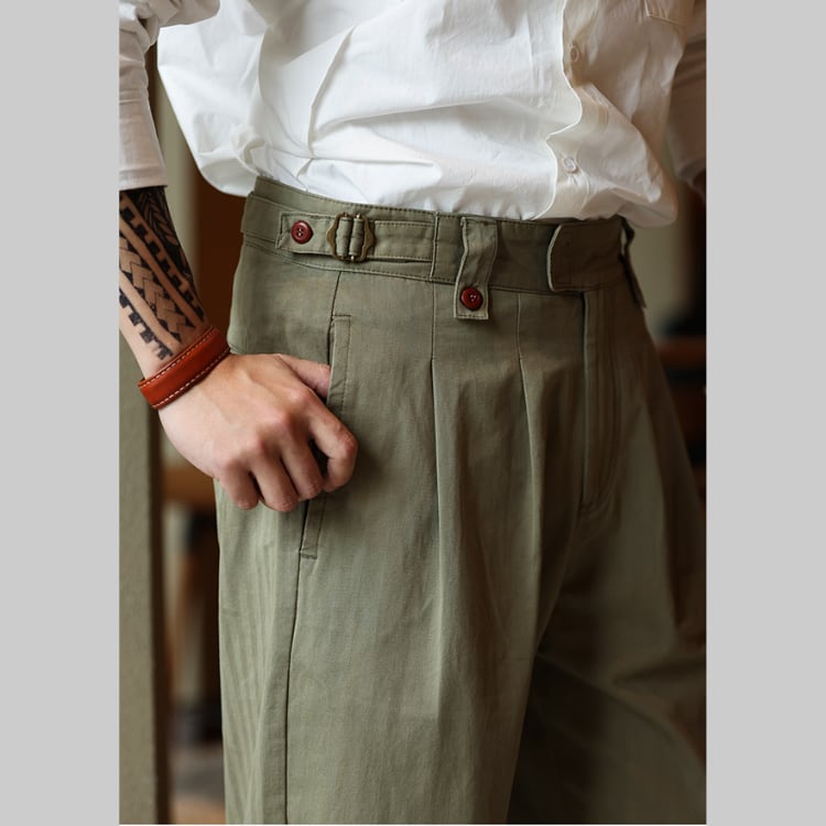 バックルデザインパンツ 3色 G00155