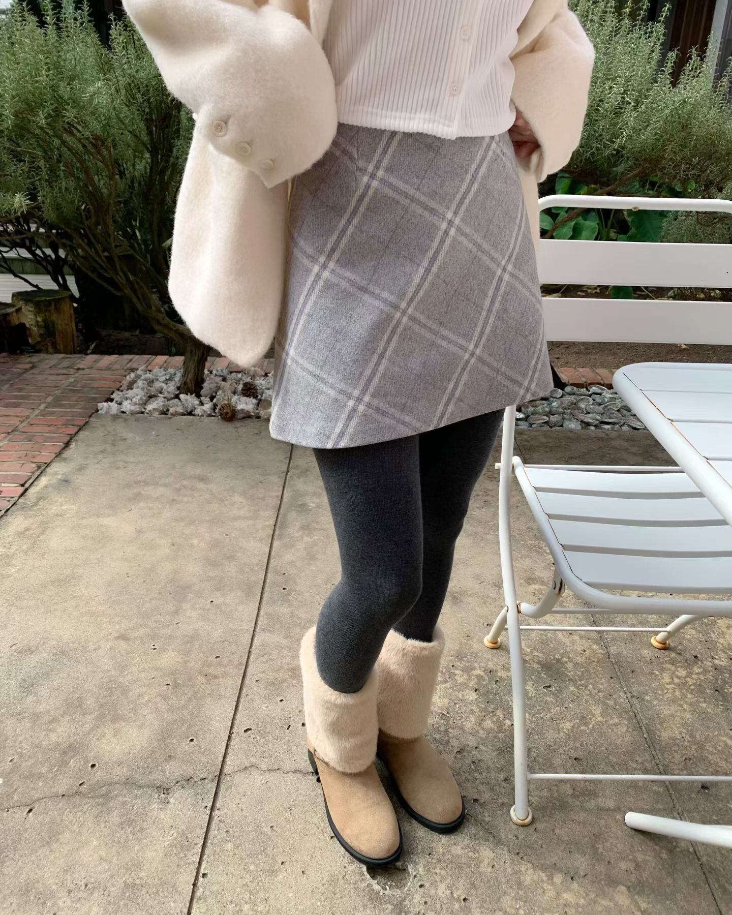 (予約)ezediary / Luty Wool Check Skirt