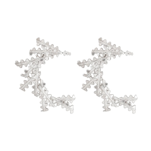 [P016]Silver 925 gizagiza earring/pair