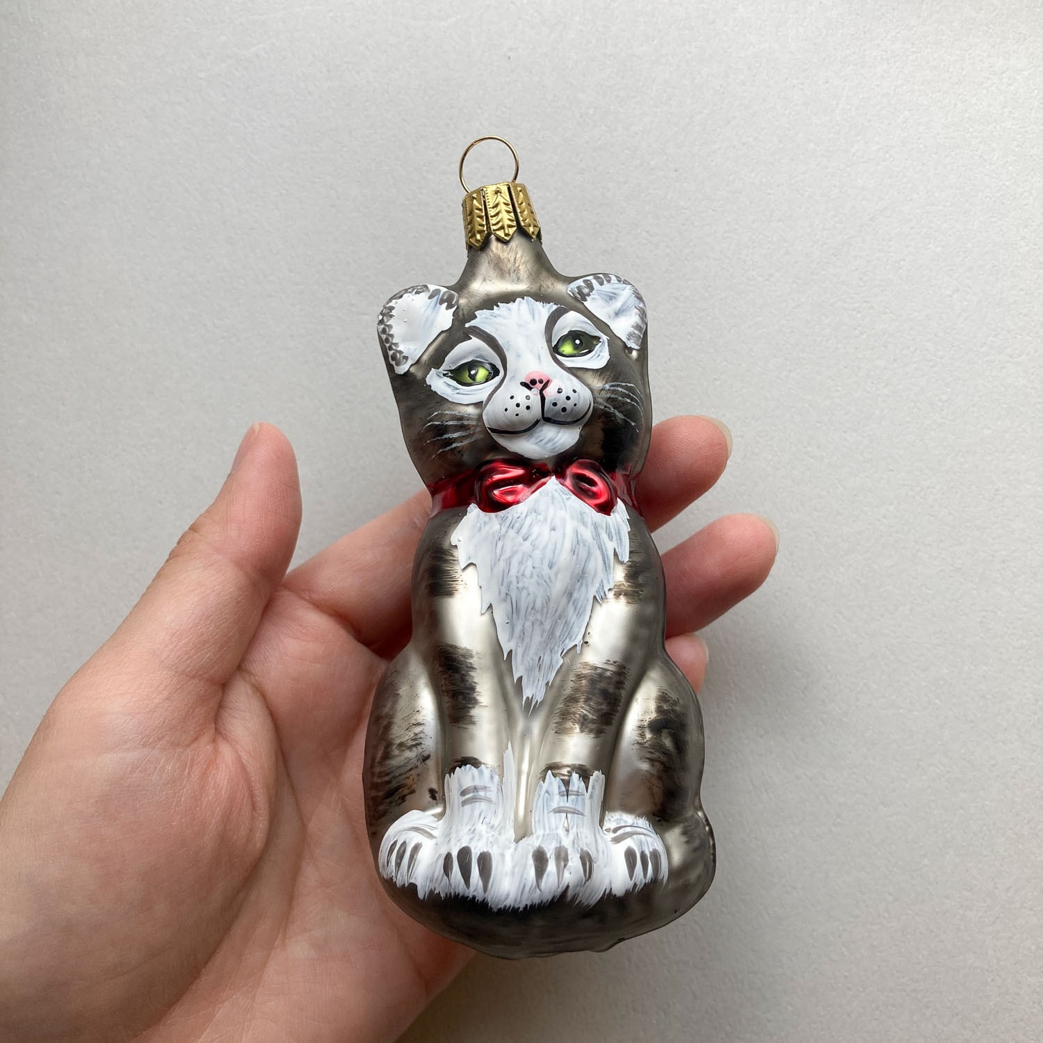再入荷〉猫のドイツ製ガラスオーナメント | Dua-アクセサリーパーツ