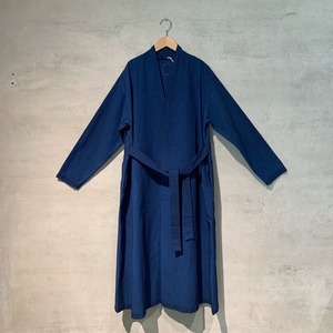 【COSMIC WONDER】Cotton linen weather cloth “Haori” coat/Ryukyu indigo/19CW06088-1-3