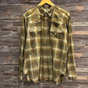 POLO WESTERN CHECK WESTERN SHIRT 1970'S VINTAGE