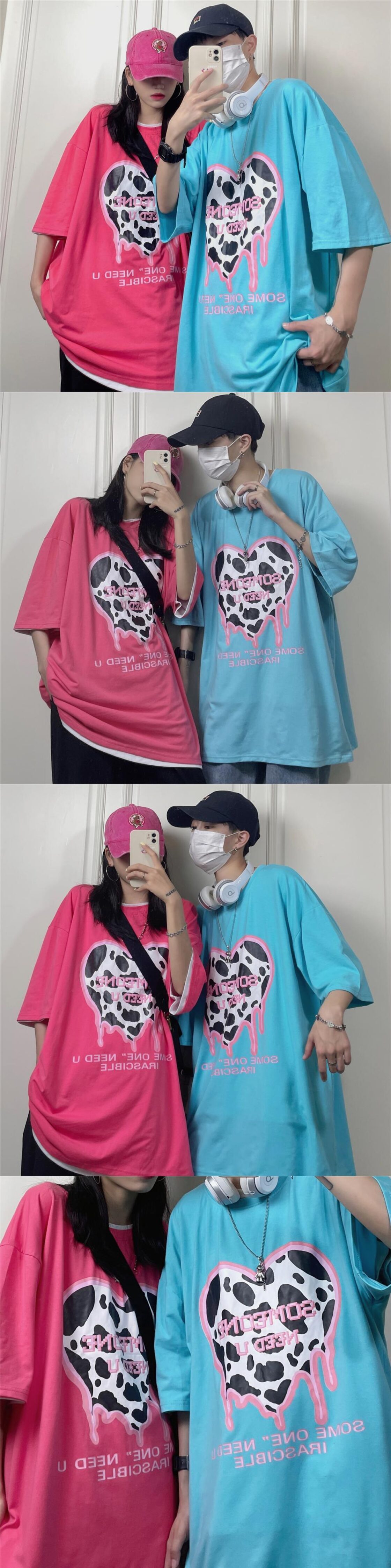 送料無料 KOREA サマープリントルーズTシャツ レディース 夏物 韓国 韓流 オルチャン K-pop アイドル アクセサリー ペンダント ネックレス ブレスレット リング ピアス バッグ 春夏秋冬 韓国ドラマ 韓国服 Kpop帽子 Kpop雑誌 BTS NiziU TWICE BLACKPINK コリアン