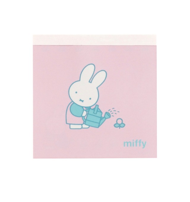 miffy スクエアメモパッド/flower