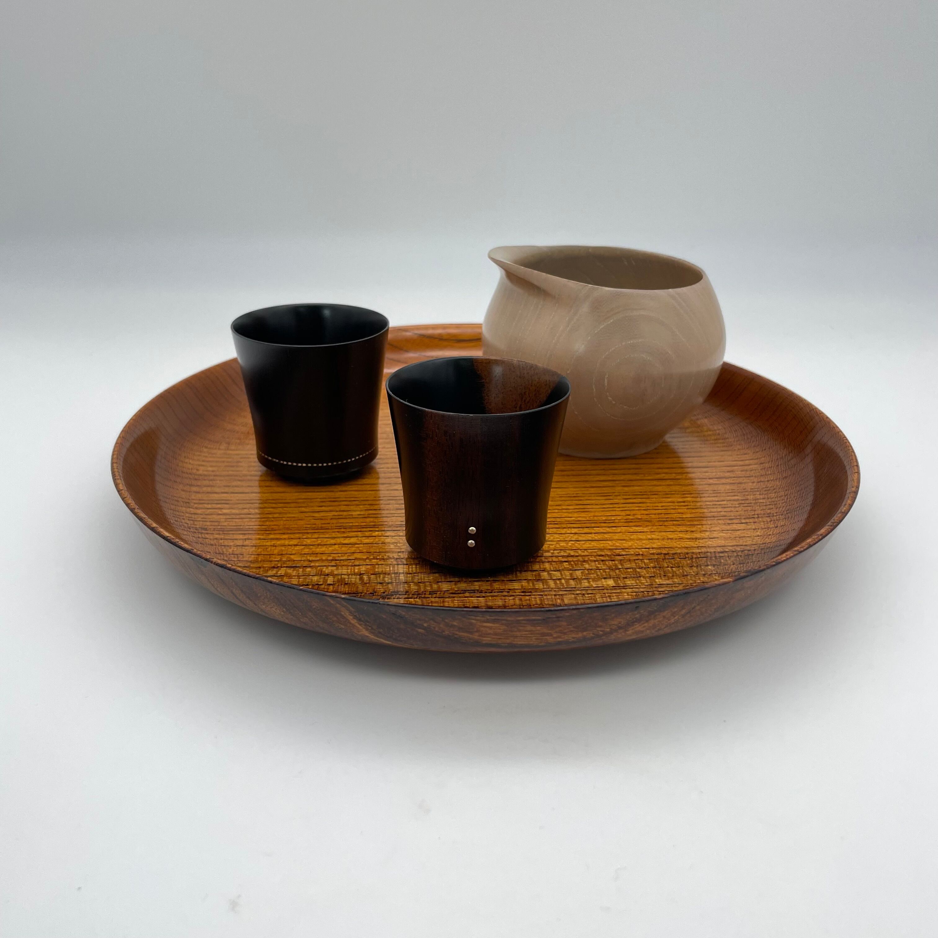 欅造干菓子盆 -Zelkova plate 02- | 木漆芸家 太田志保