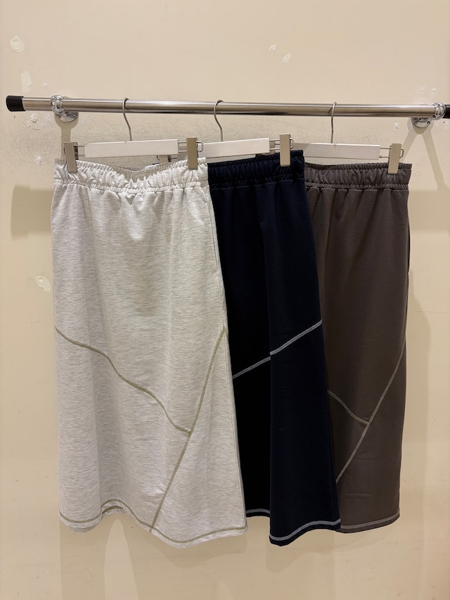 アシメ切替セミフレアスカート　6682413/le colis