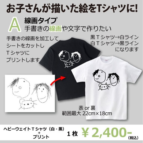 お子さんが描いた絵『線画タイプ』