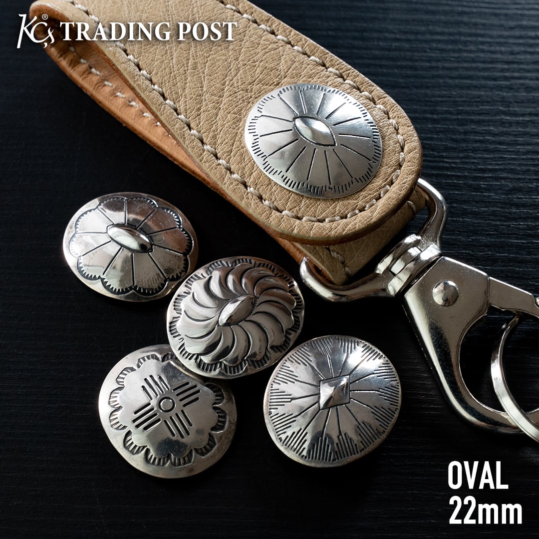 シルバー925 コンチョ オーバル 22mm DB | ケイシイズ 【公式