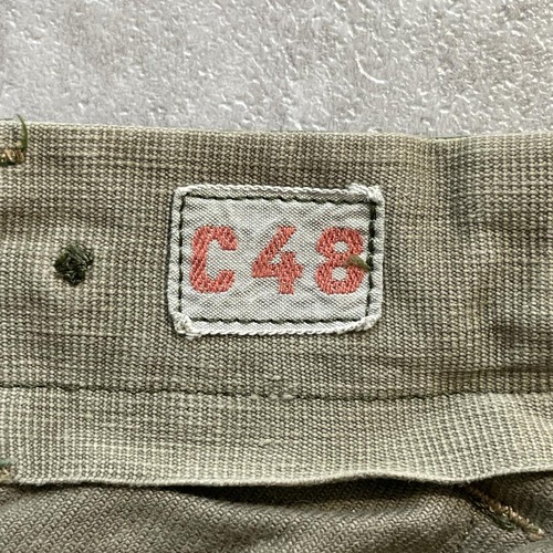 60-80s スウェーデン軍 実物 M-59 フィールドパンツ C48 w29 詳細写真2