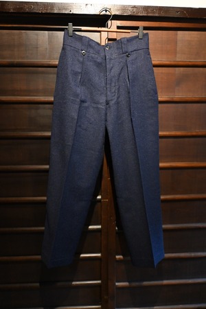 1950's french army U.T.A.H. Label High Waist wool trousers 227