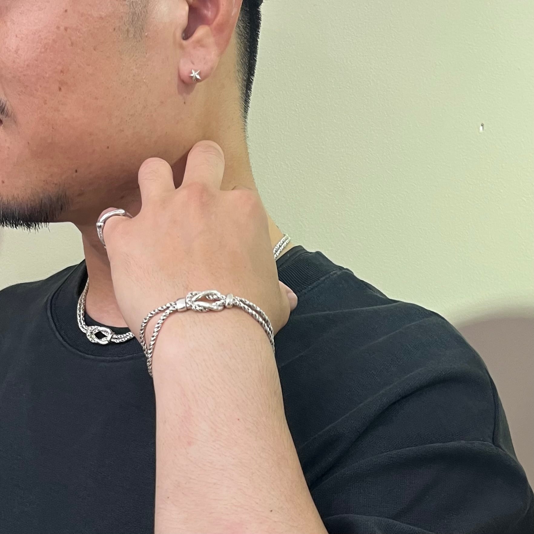 希少【TIFFANY&CO.】 2360 ティファニー ツイストダブルロープ