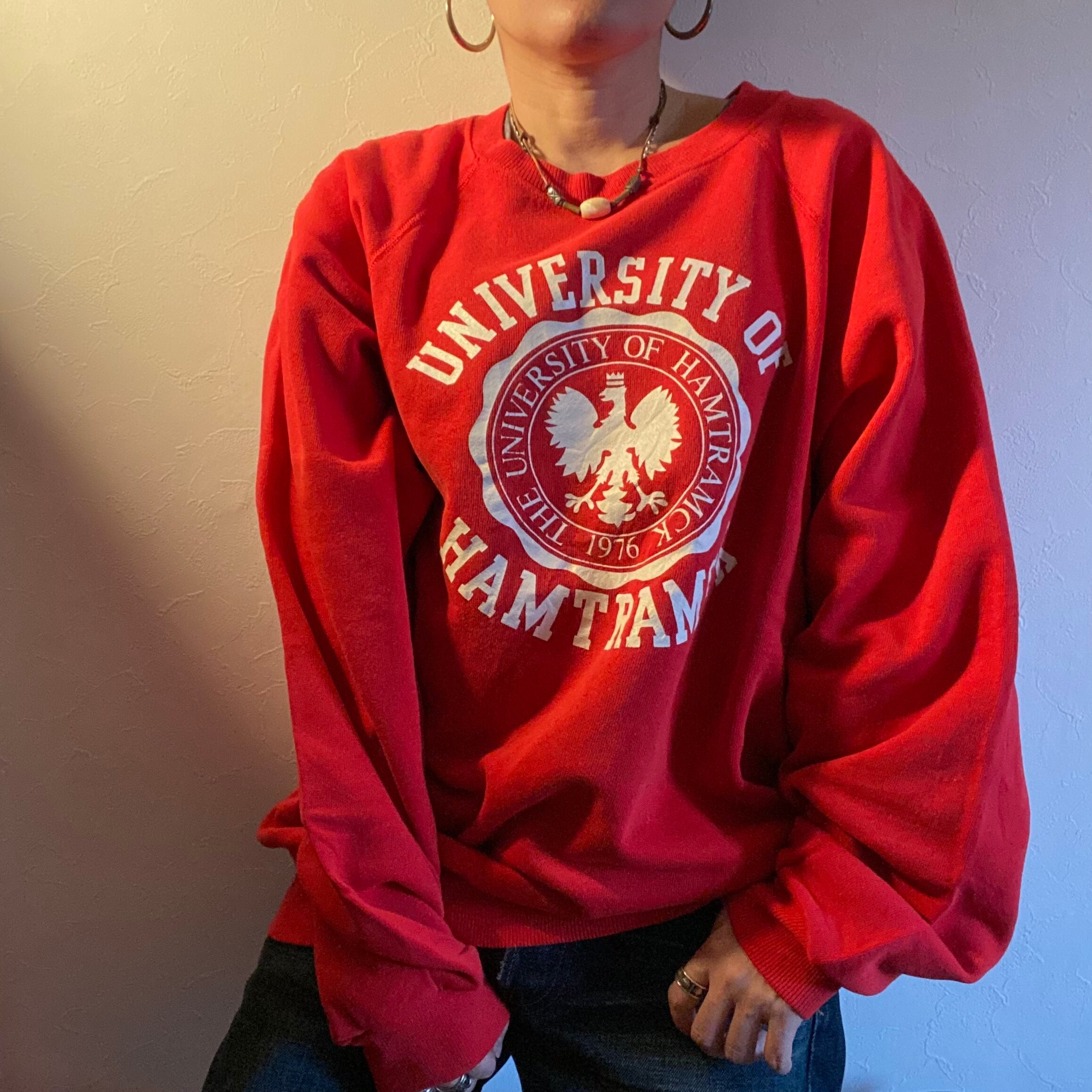 made in jamaica 80s Hanes cotton sweat shirt {ジャマイカ製 80s ヘインズ コットン スエットトレーナー古着 USED メンズ} ユニセックス