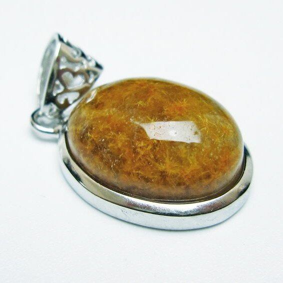 タイチンルチルクォーツ ペンダント フラワータイチンルチル 一点物 おまかせ便 112-12514