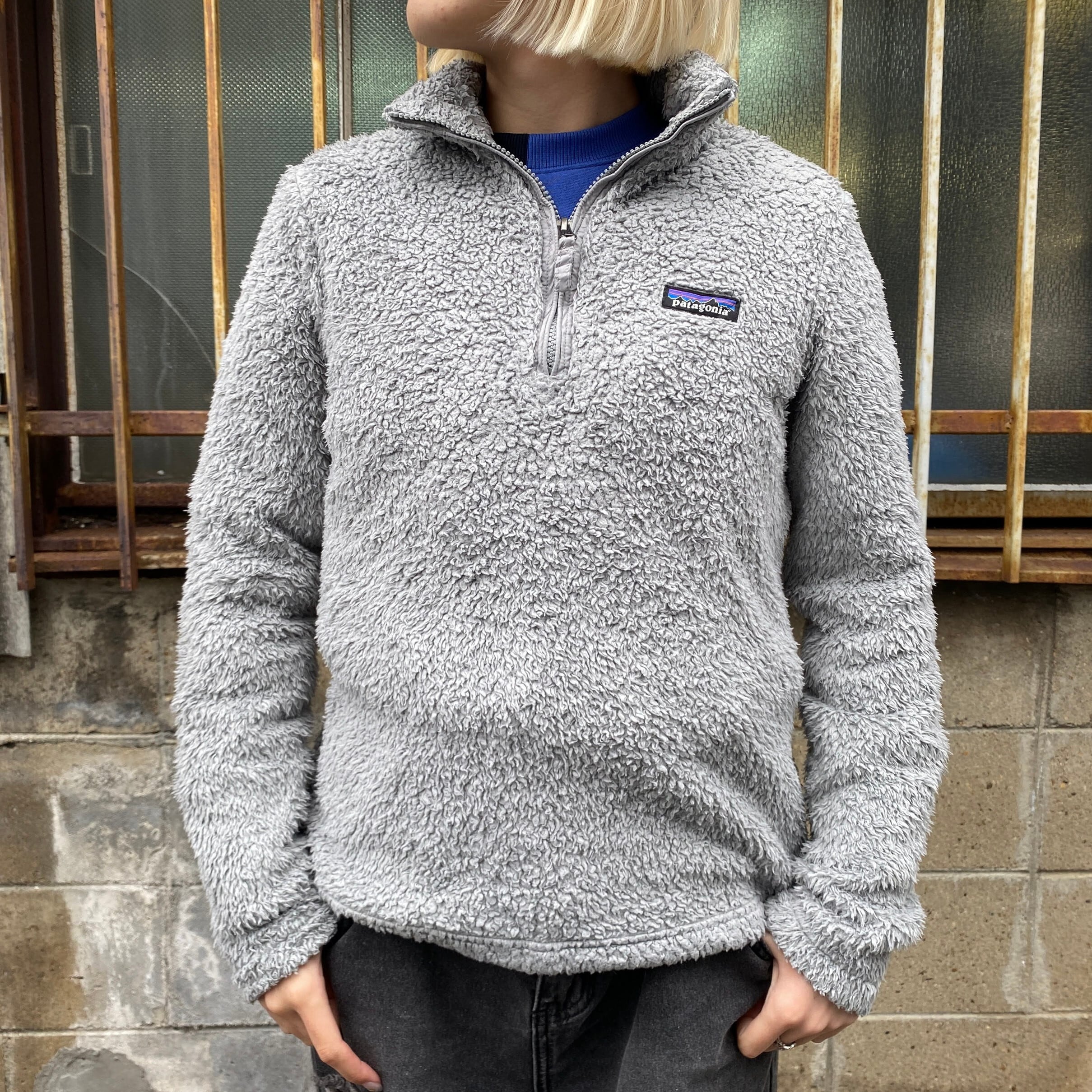 patagonia パタゴニア ハーフジップ ボアフリースジャケット レディースS 古着  グレー【フリースジャケット】【cs2212-15a】【CS2301-50】【AN20】 | cave 古着屋【公式】古着通販サイト