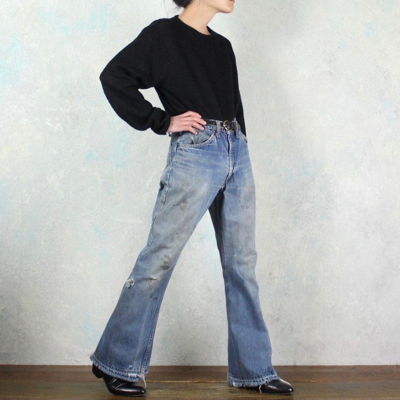 VINTAGE LEVIS 646 (big E) フレアデニムパンツ 【OT-2360】 | cv