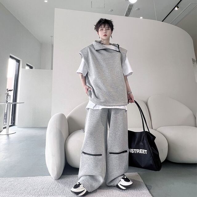 予約販売】メンズ セットアップ 上下 無地 シンプル スエット
