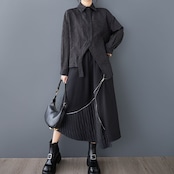 プレスデザイン アシンメトリー シャツ 00077