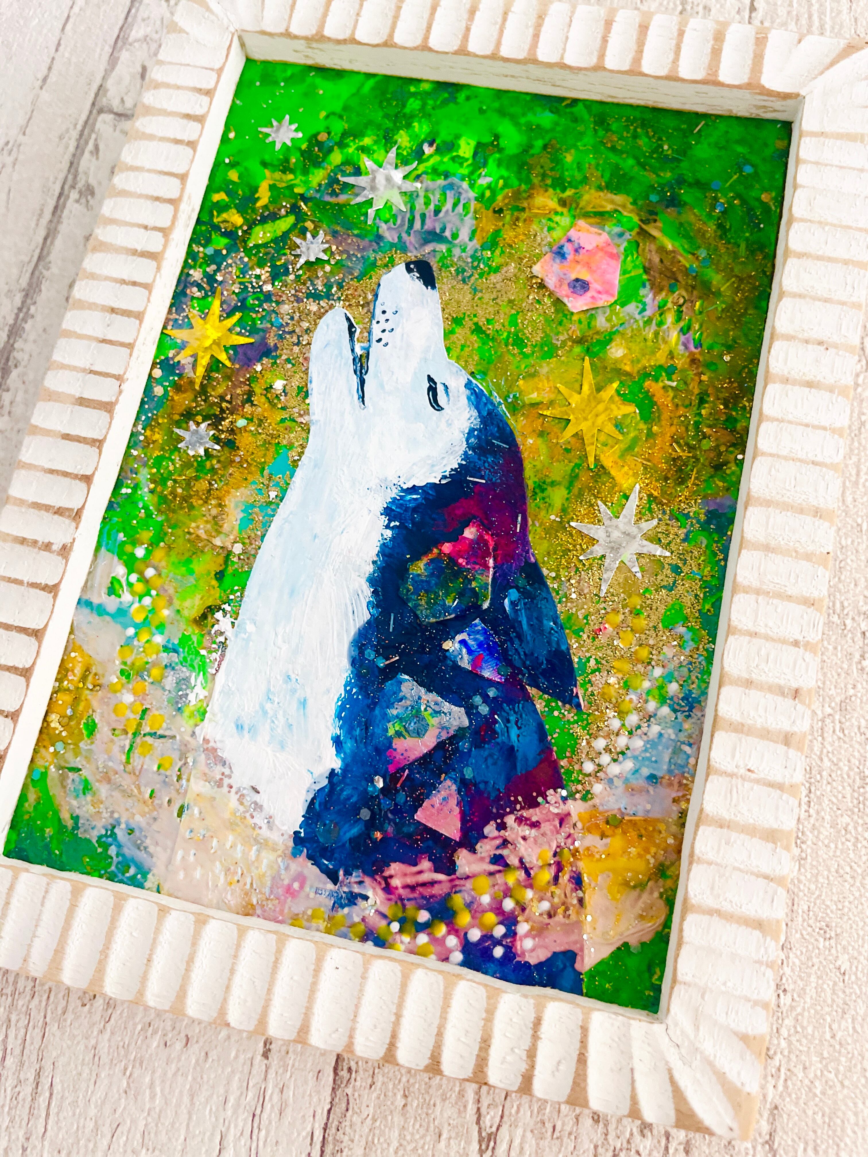 ハガキサイズ原画 歌声シリーズ-芽吹きの時- | 伊敷トゥートリサ