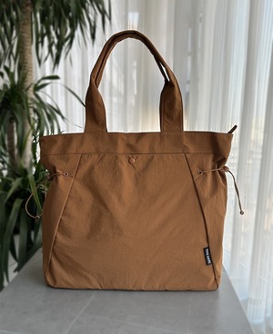 レディース トートバッグ ナイロン 大容量 軽量 ショルダーバッグ ハンドバッグ 通勤 通学 旅行用 オーバーサイズ ブラウン