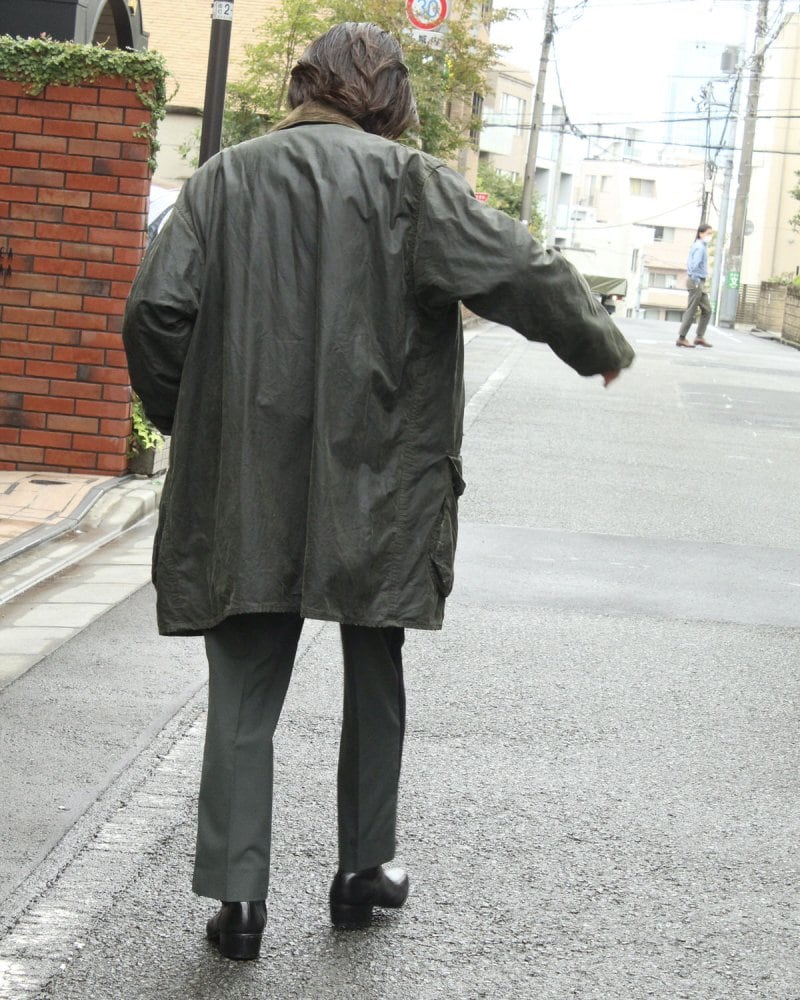 Vintage Barbour Border Waxed Cotton Jacket [Barbour BORDER] [1990s