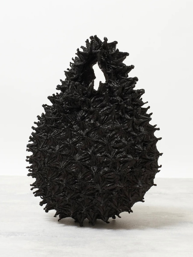 【送料無料】BUNZABURO 文三郎 /  Petit Bag - Metallic Solid Black / プチバッグ メタリック 無地