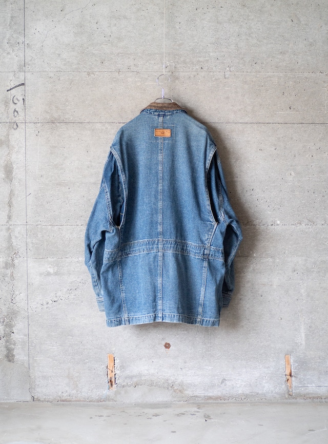 "Part Two" 1990s Indigo duck hunting jacket