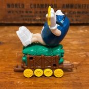 M&M's クリスマス・トレイン・トッパー　サーカストレイン　列車　機関車　ブルー　ミールトイ　 エムアンドエムズ　MU-244