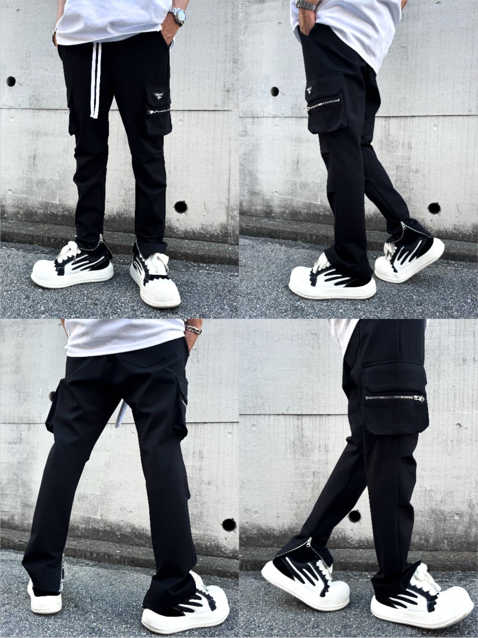 新品 ラッセルノ SKINNY CARGO PANTS (5/Lサイズ) Ⓗ Shop Smoke Rise Rhinestone Dystopia Cargo Fleece Pant FP24655SN