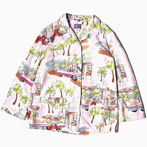 Y2K【Just Jammies】"HOLLYWOOD" Pajama Shirt