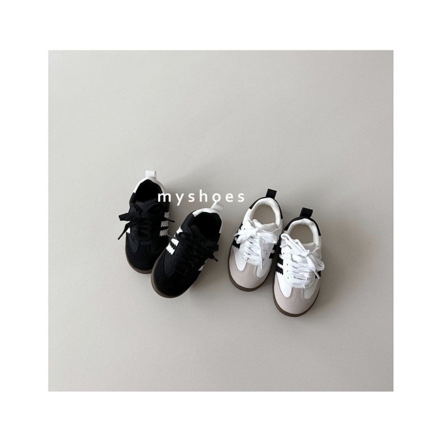 【予約】my shoes 3ラインスニーカー13.0~22.0