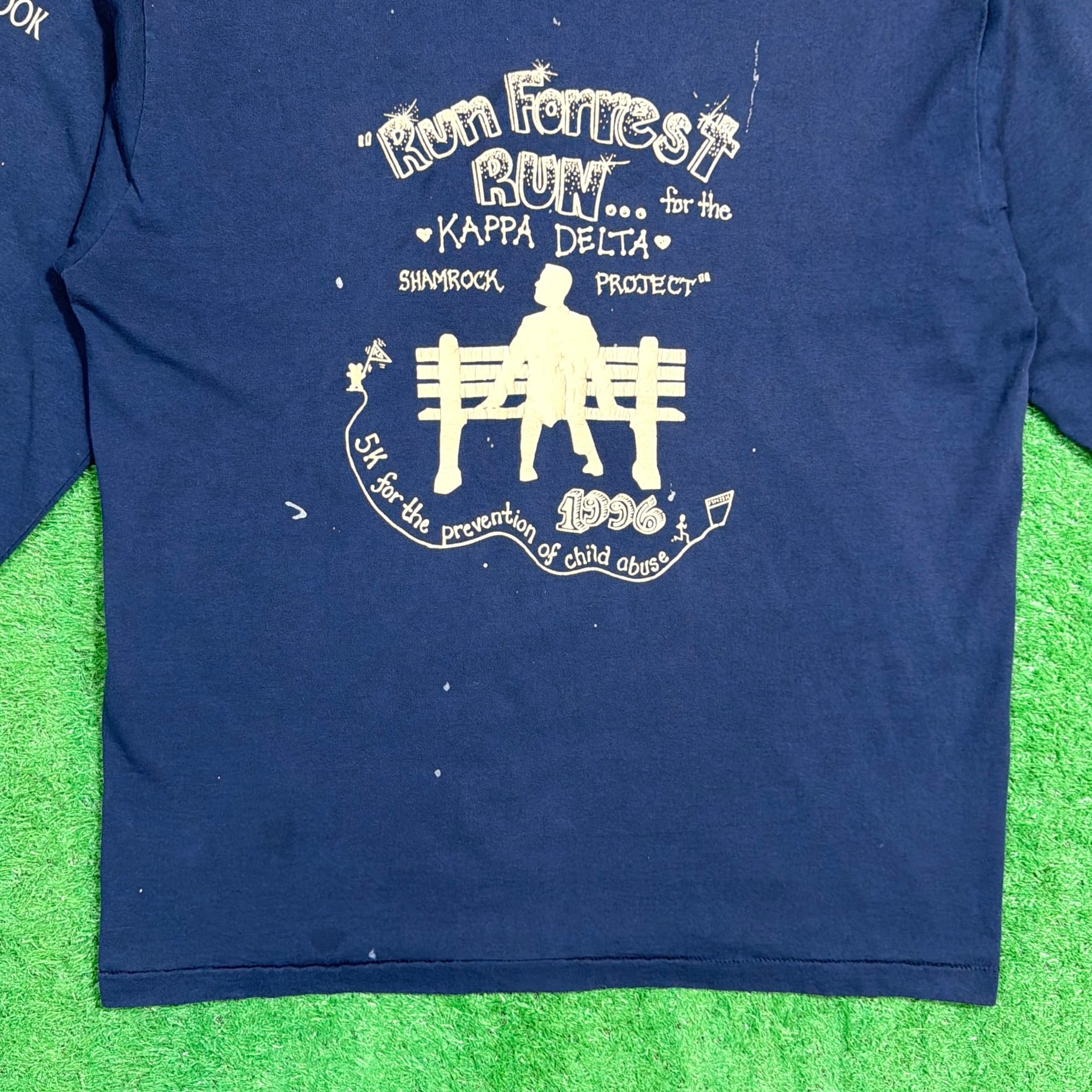 Men's】 90s フォレストガンプ パロディ 長袖Tシャツ / 90年代