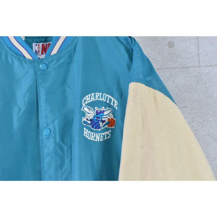 NBA Reebok HORNETS ホーネッツ ナイロンスタジャン 激レア | 古着屋2000
