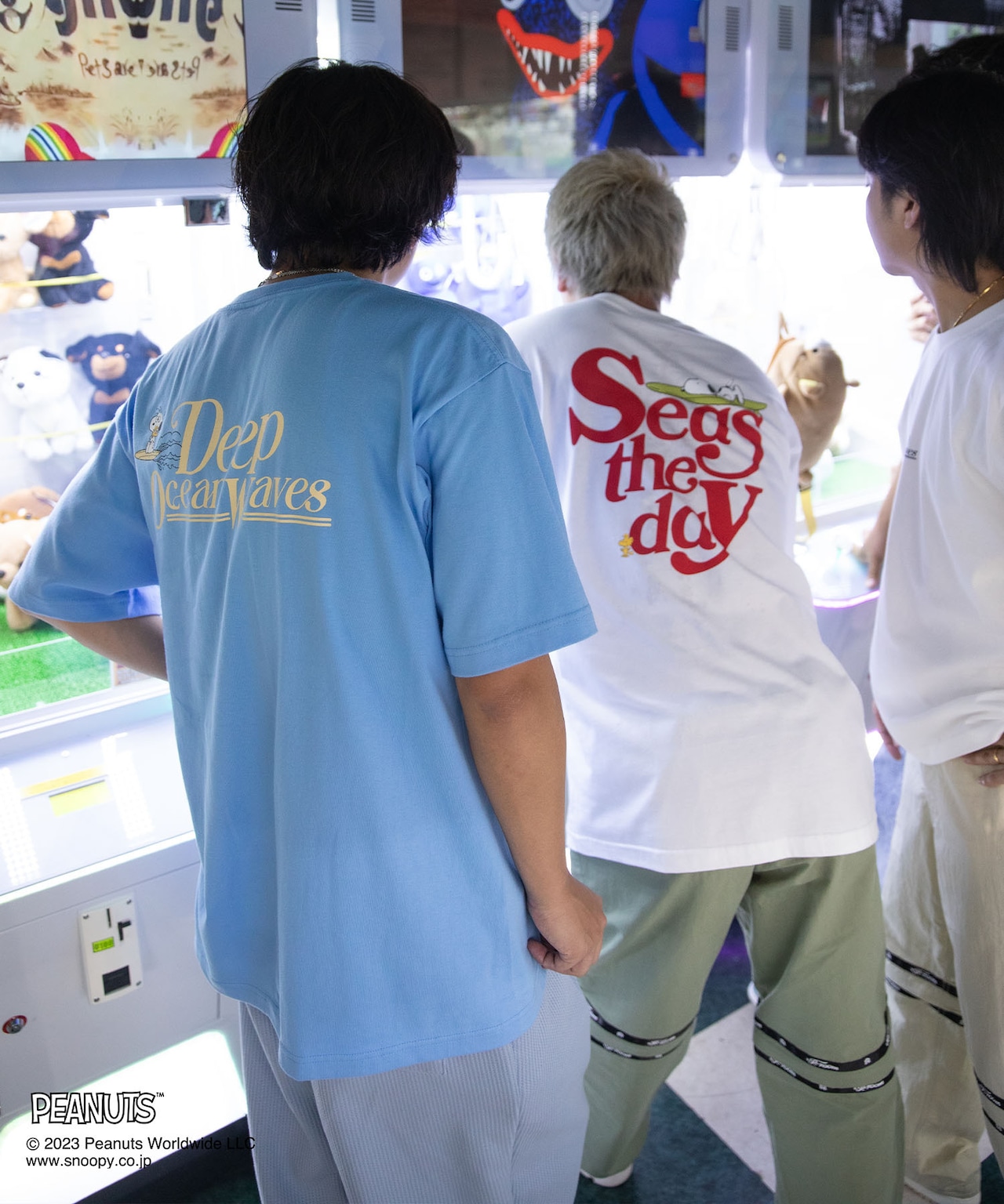 【#Re:room】#Re:room PEANUTS DEEP OCEAN WAVES  T-shirts［REC693］