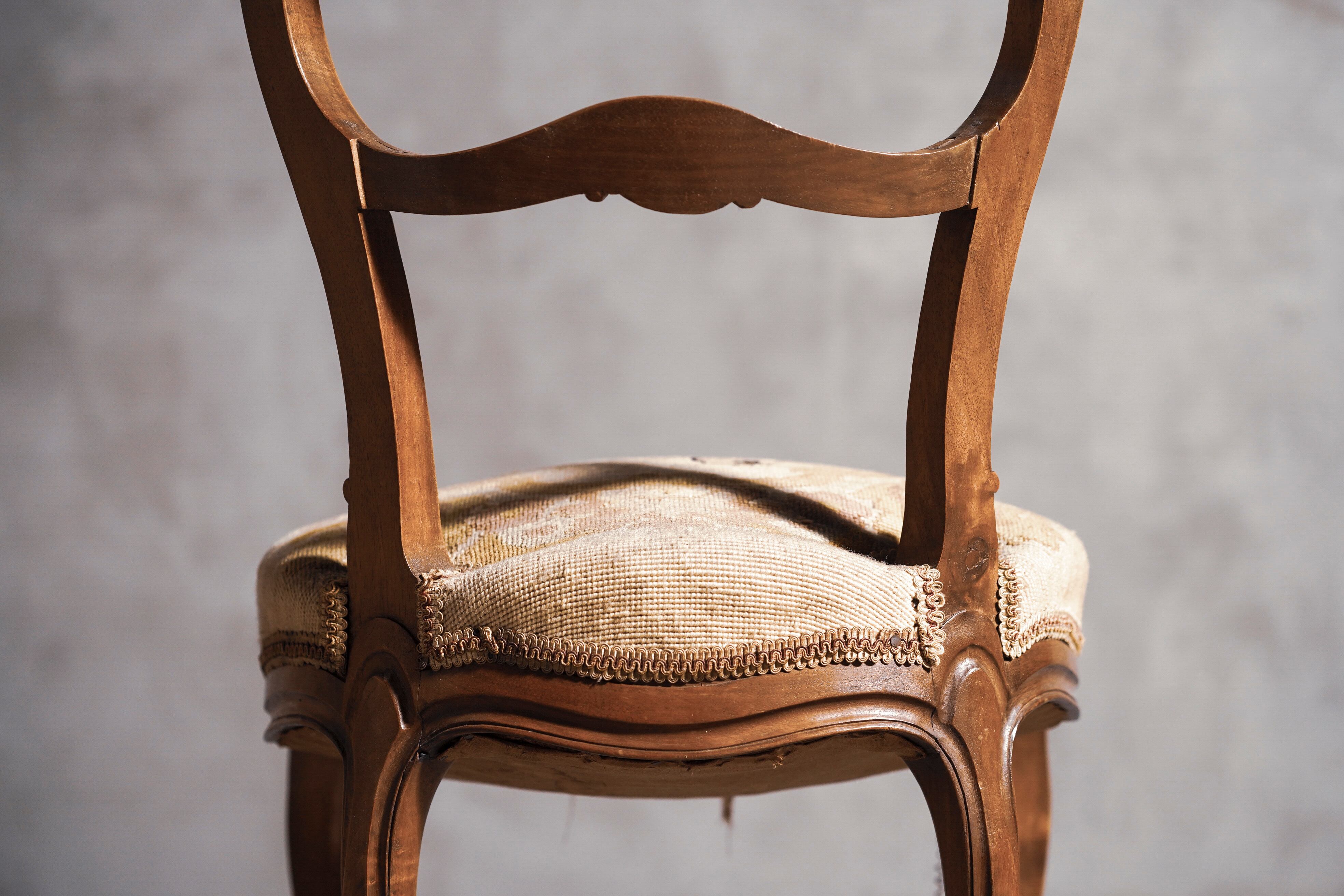 GMGN490G○西洋 アンティーク サロンチェア アームチェア 椅子 ファブリ フランス サロンチェア - ANTIQUE LEAVES