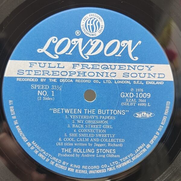 The Rolling Stones / Between The Buttons [GXD 1009] - 画像3