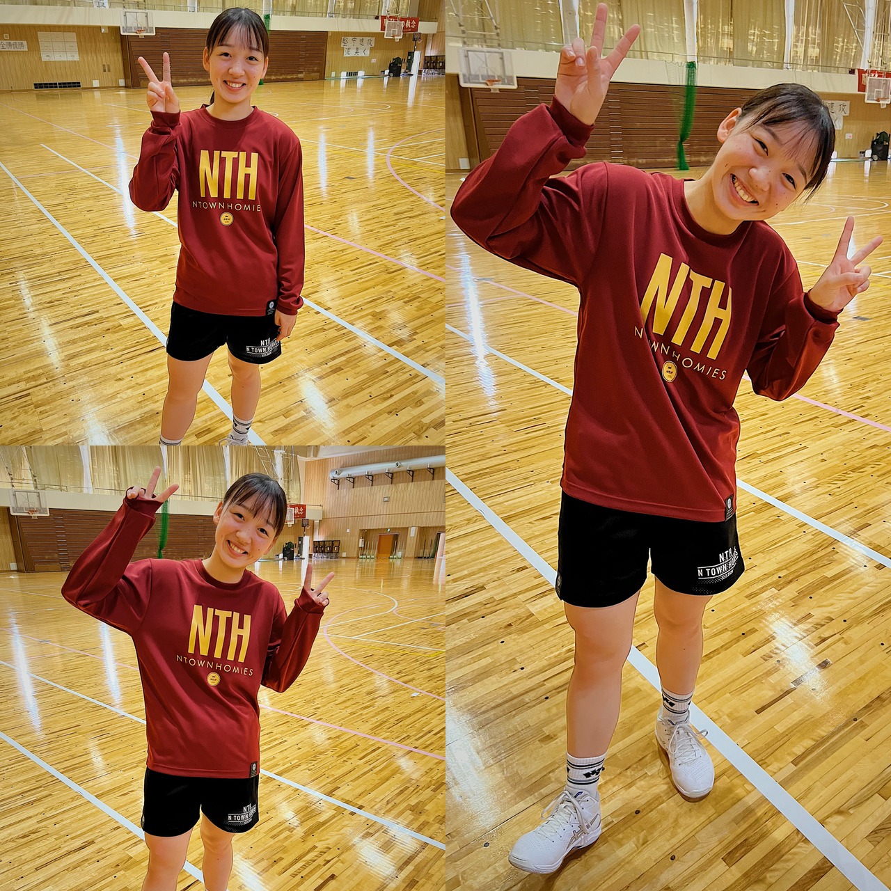 “BASIC NTH-LONGTEE(DRY)”colour Burgundy×Yellow - 2