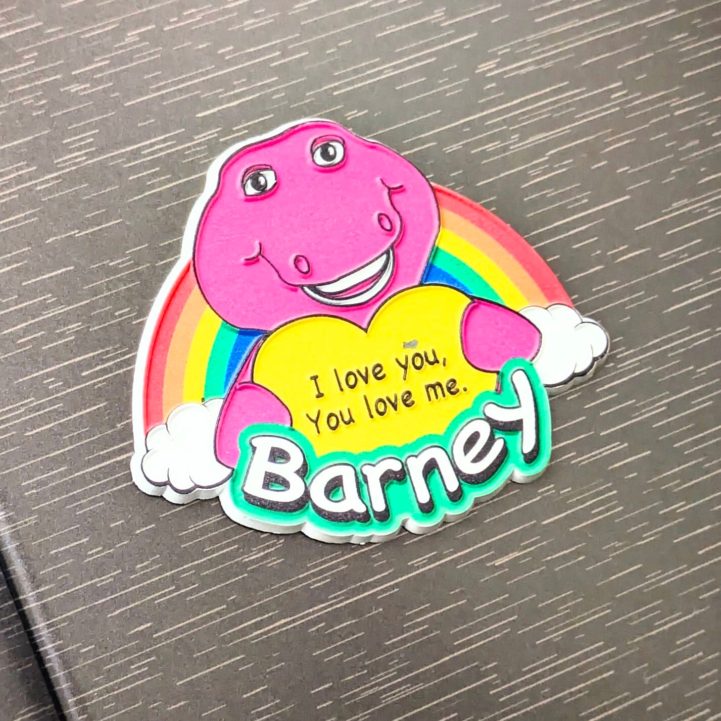 【 Barney （ バーニー ） 】 Rubber Magnet ラバーマグネット / VINTAGE風 〚アメリカン雑貨 アメトイ〛