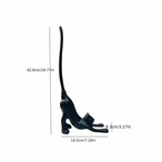 ねこ ナプキンホルダー ゴールド 鋳鉄製 手工芸品装飾 ホームデコレーション