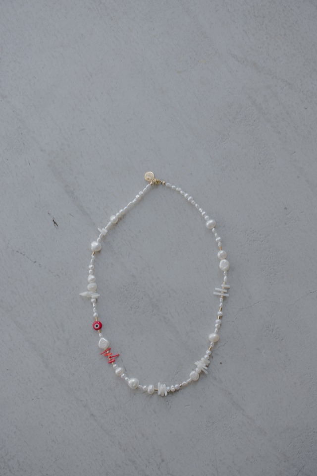coral pearl necklace