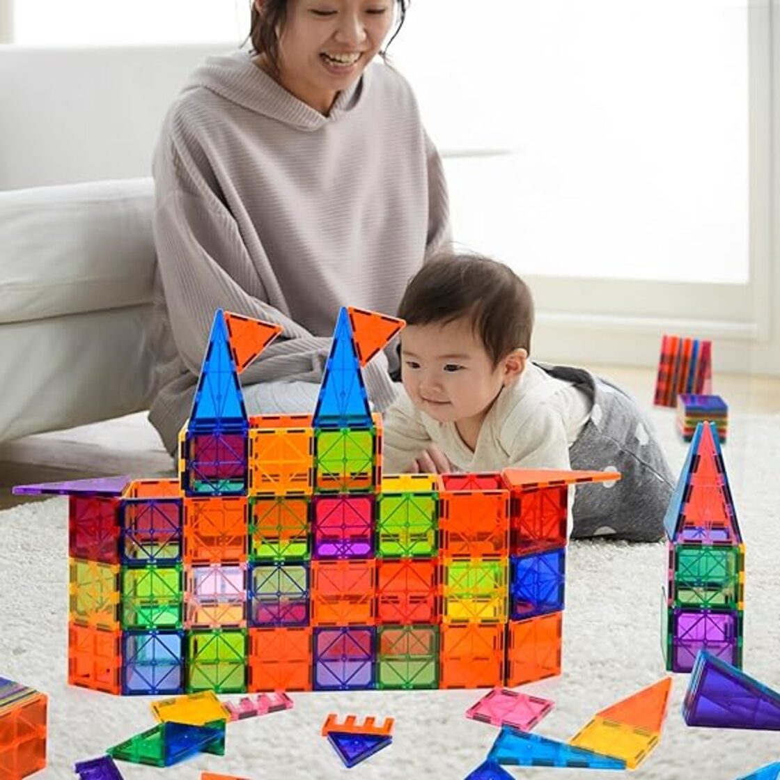 Gemmicc 100PCS マグビルド ベーシックセット磁気おもちゃ 磁石 子供 