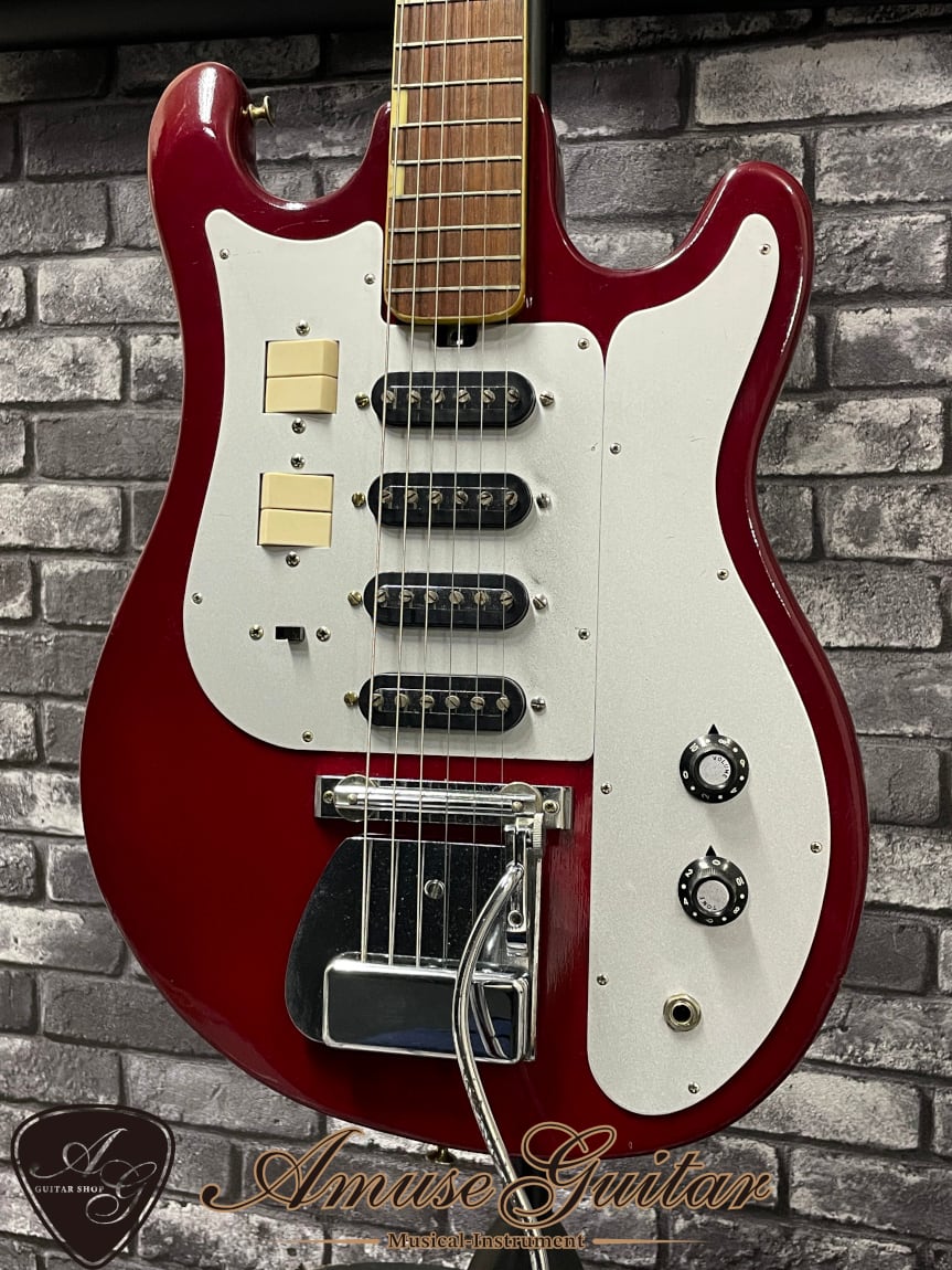 Teisco WG-4L # RED 1960前半製【EARLY MODEL FULL ORIGINAL】w/HARD 