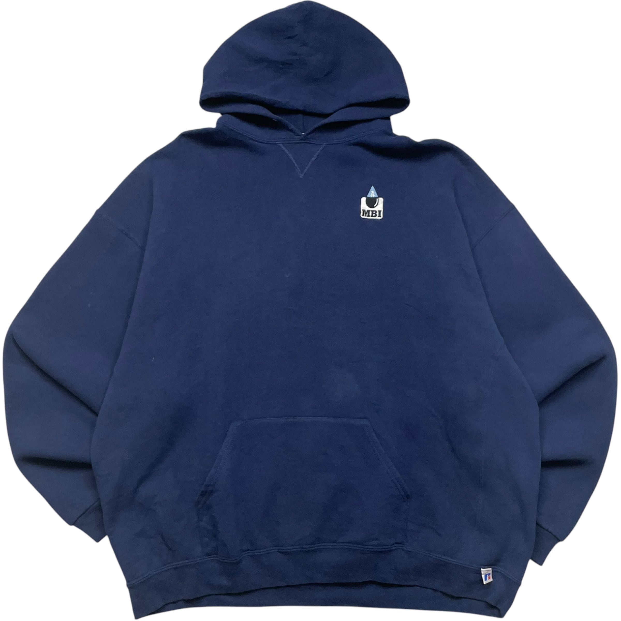 《3XL》 russell athletic ラッセルアスレチック パーカー スウェット 前V MBI ネイビー no.7039