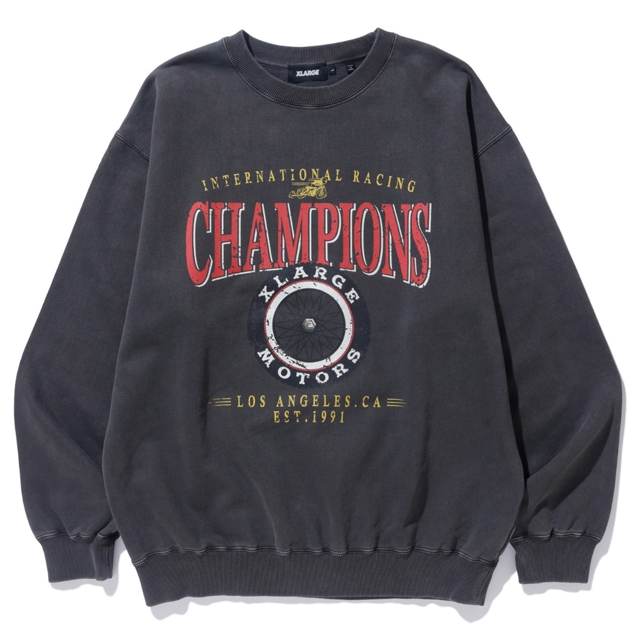 【XLARGE】MOTORS CREWNECK SWEATSHIRT【エクストララージ】