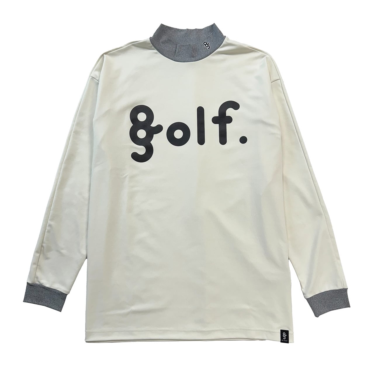 LOGO PRINT MOCK NECK L/S TEE -BLACK / BLACK- | 8G SHOOT WEBSTORE 