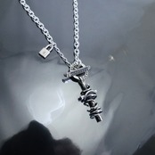 THORNY CROSS T-BAR NECKLACE / ソーニークロスTバーネックレス