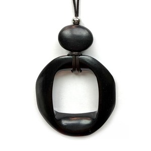 N-265b ebony ribbonペンダント黒