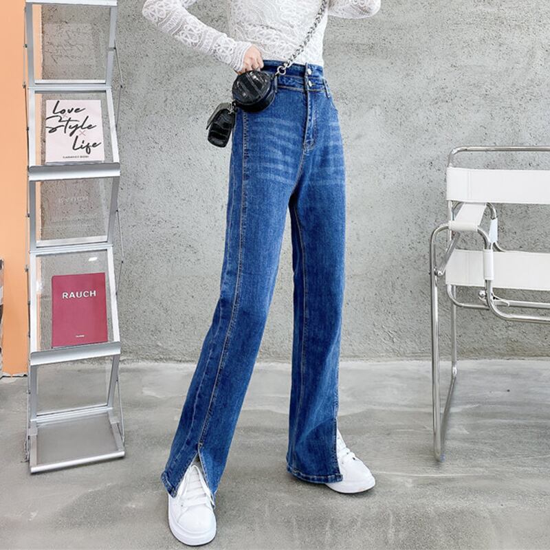 スプリングスタイルジーンズ スリムパンツ 大きめサイズ 春物 ミックスインファッション81578859240