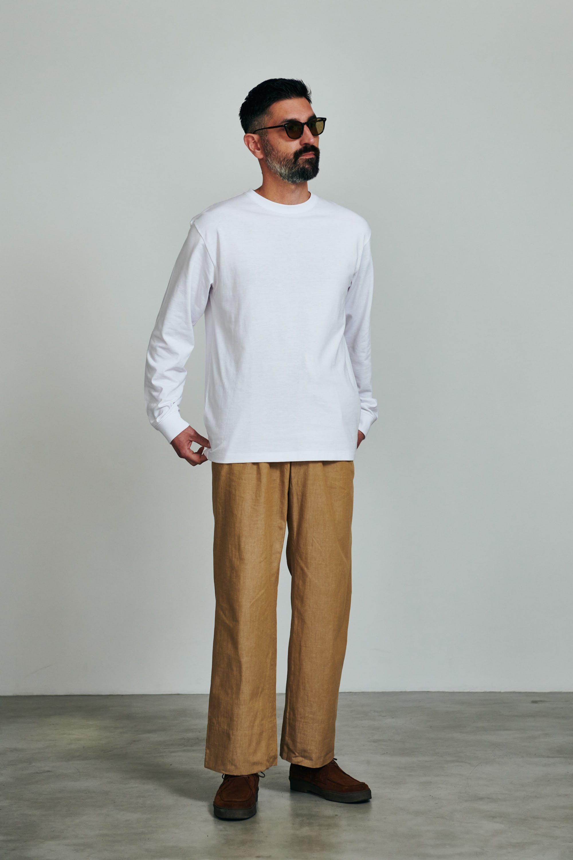 N6 Long sleeve T-Shirts (N623-002) 【WHITE】 | Numero6 (ニュメロシス)
