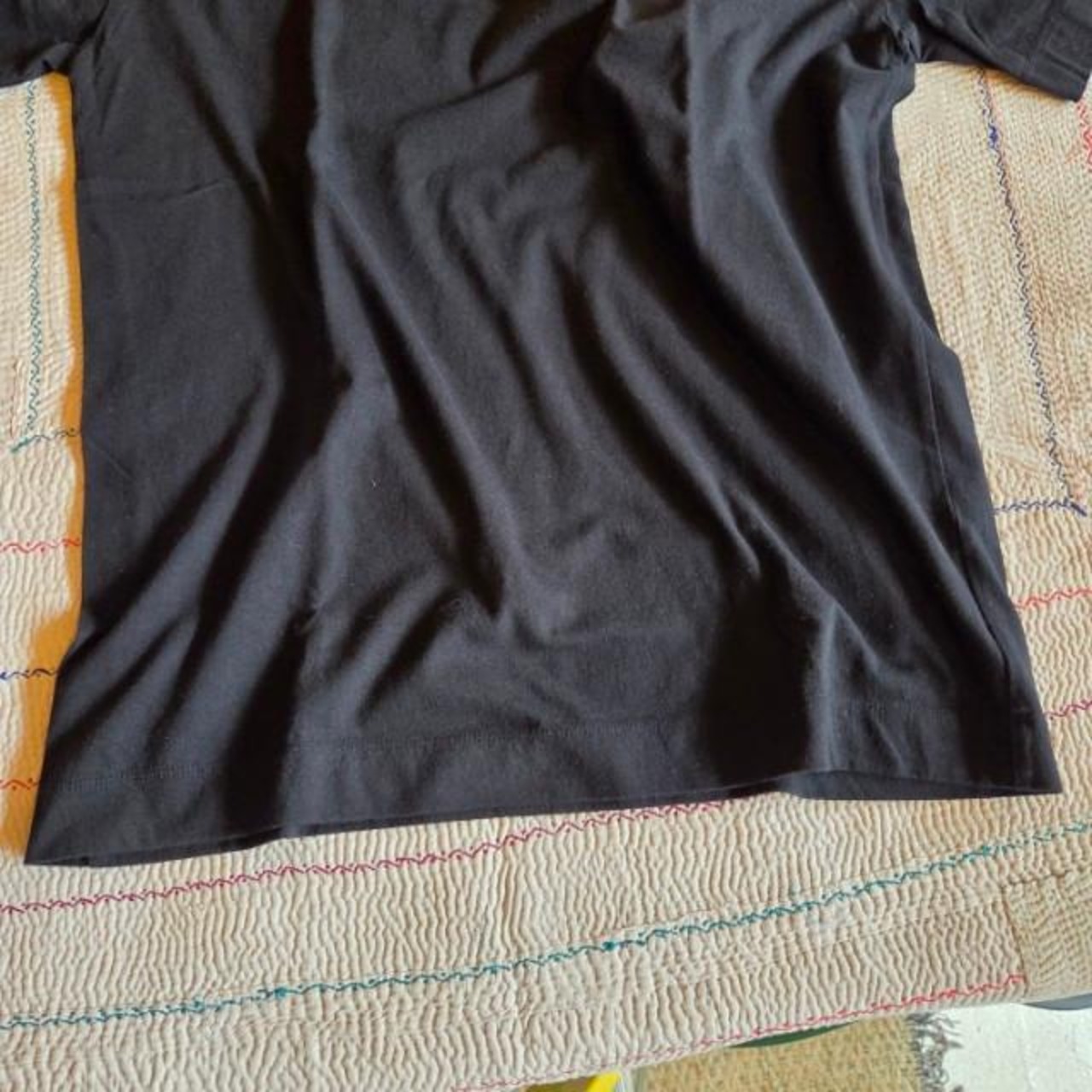 homspun 　ホームスパン　天竺半袖Tシャツ　全３色　サラシ　イエロー　ブラック　カットソー　定番 ベーシック　XL XXLサイズ　オーバーサイズ　トップス　
